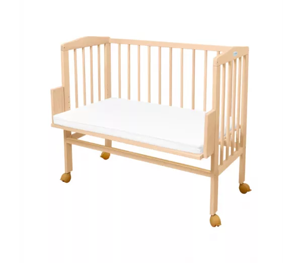 Łóżeczko dostawne 2w1 + materac NATURAL