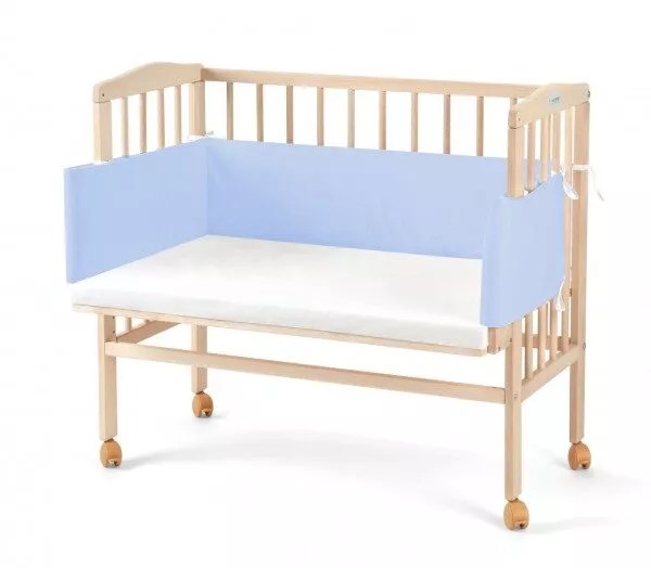 Łóżeczko dostawne 2w1 z osłonką NATURAL