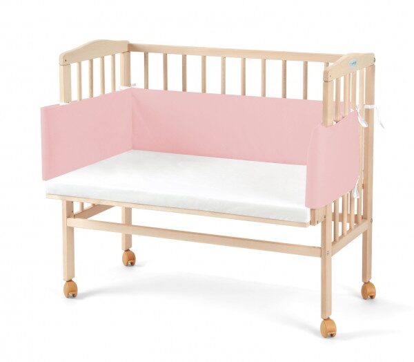 Łóżeczko dostawne 2w1 z osłonką NATURAL