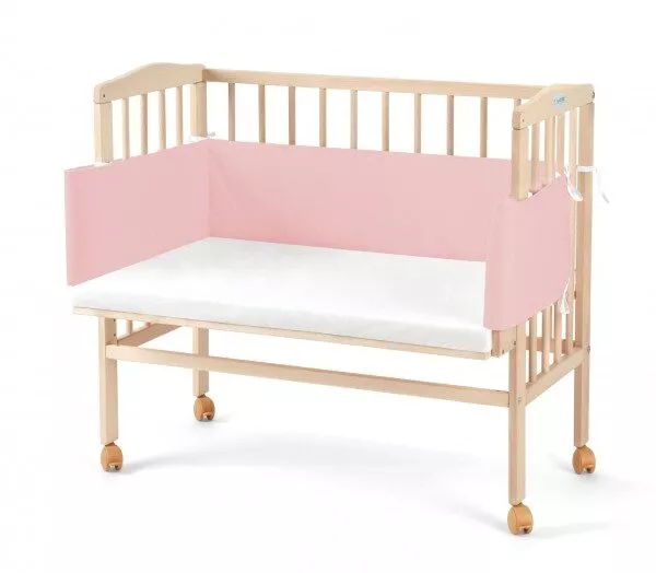 Łóżeczko dostawne 2w1 z osłonką NATURAL