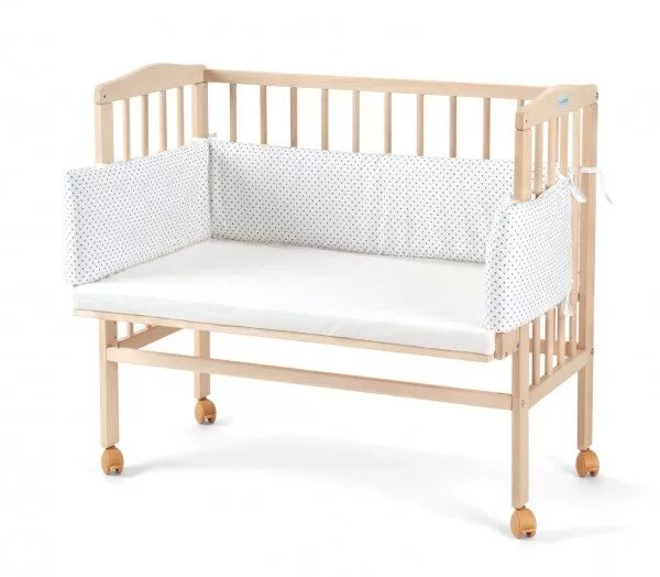 Łóżeczko dostawne 2w1 z osłonką NATURAL