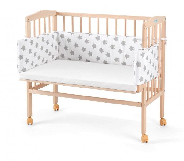 Łóżeczko dostawne 2w1 z osłonką NATURAL