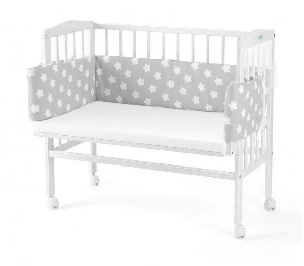 Łóżeczko dostawne 2w1 z osłonką BIAŁE