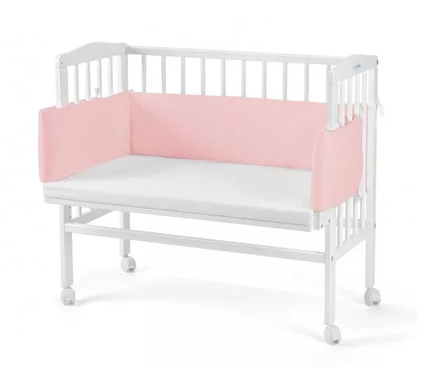 Łóżeczko dostawne 2w1 z osłonką BIAŁE