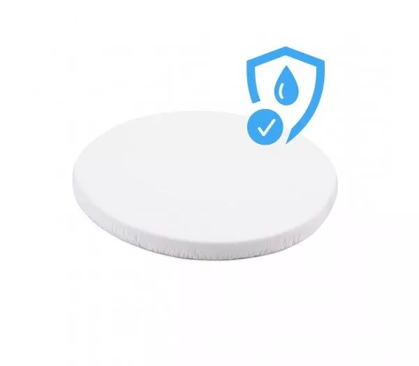 Nieprzemakalne prześcieradło do małego, owalnego łóżeczka 7w1