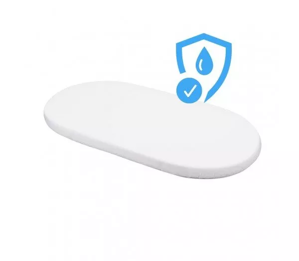 Nieprzemakalne prześcieradło do dużego, owalnego łóżeczka 7w1