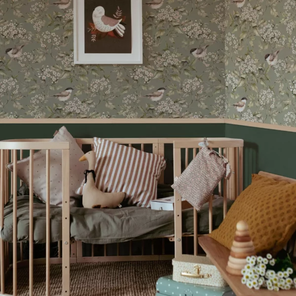 Birds and Green Spring Tapeta