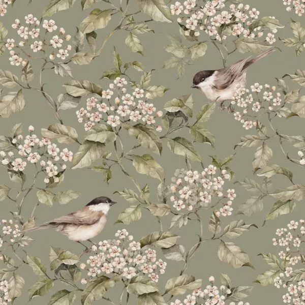 Birds and Green Spring Tapeta