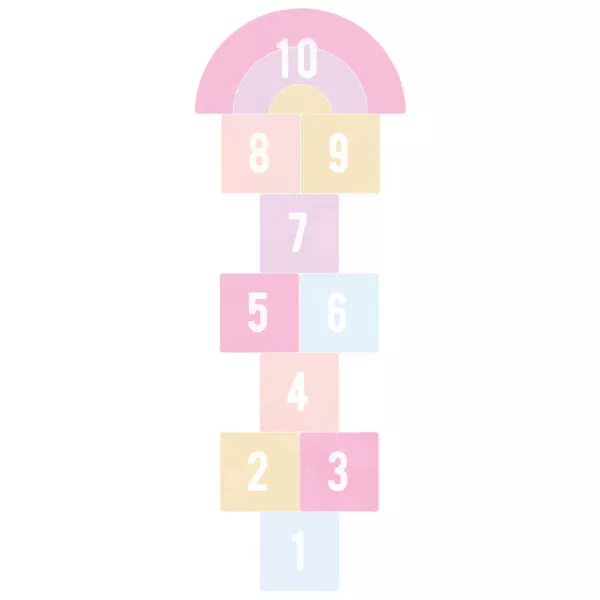 Gra w klasy różowa – Naklejki na podłogę