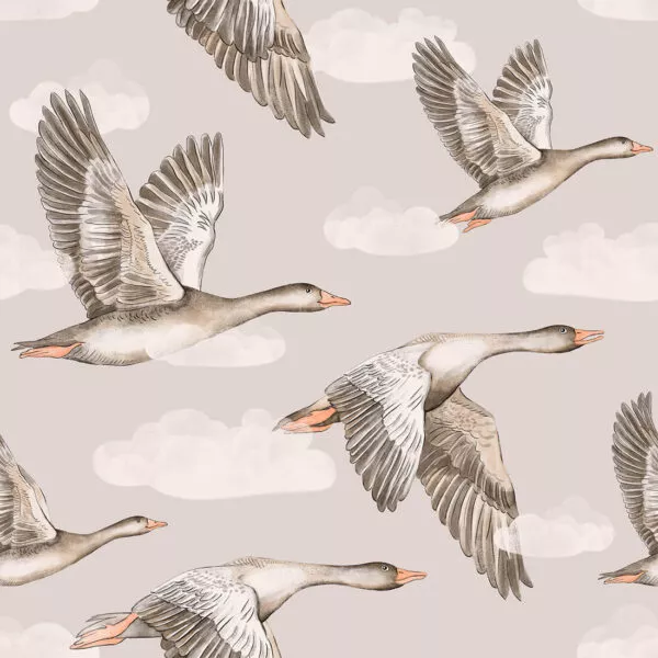 Tapeta Gąski – beżowa