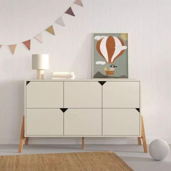 Lotta latte komoda 6-szufladowa