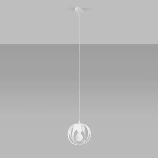 Lampa wisząca TULOS 1 biała