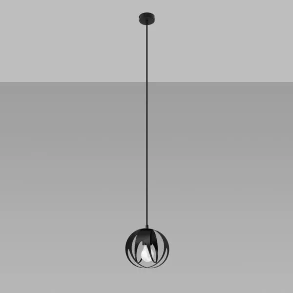 Lampa wisząca TULOS 1 czarna