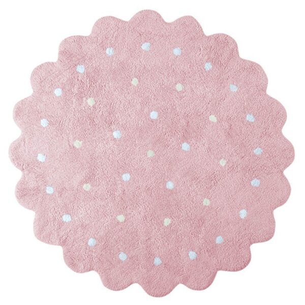 Dywan bawełniany Galletita Rosa/Pink Ø 140 cm