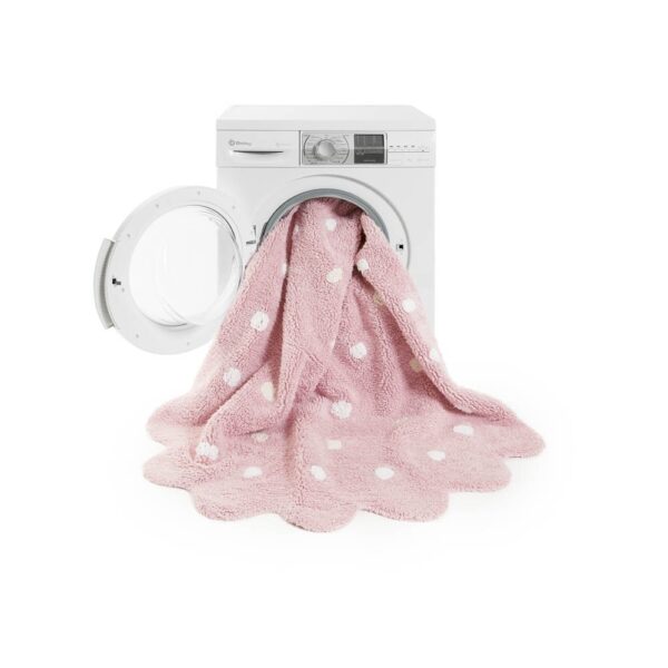 Dywan bawełniany Galletita Rosa/Pink Ø 140 cm