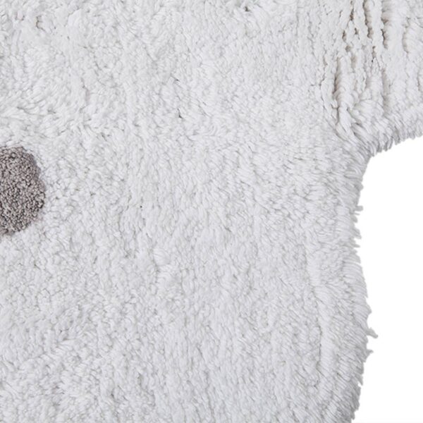 Dywan bawełniany Galletita Blanco/White Ø 140 cm