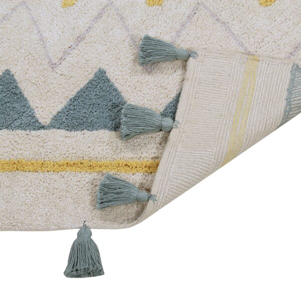 Dywan bawełniany Azteca Natural Vintage Azul 120x160 cm