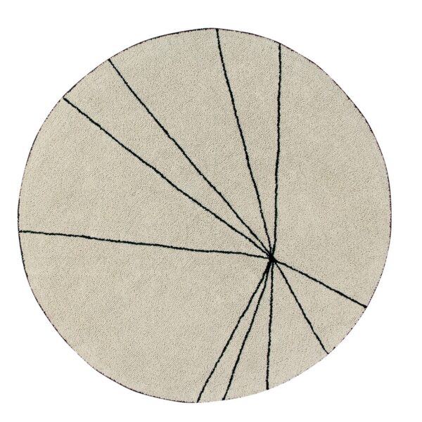 Dywan bawełniany Trace Beige Ø 160 cm