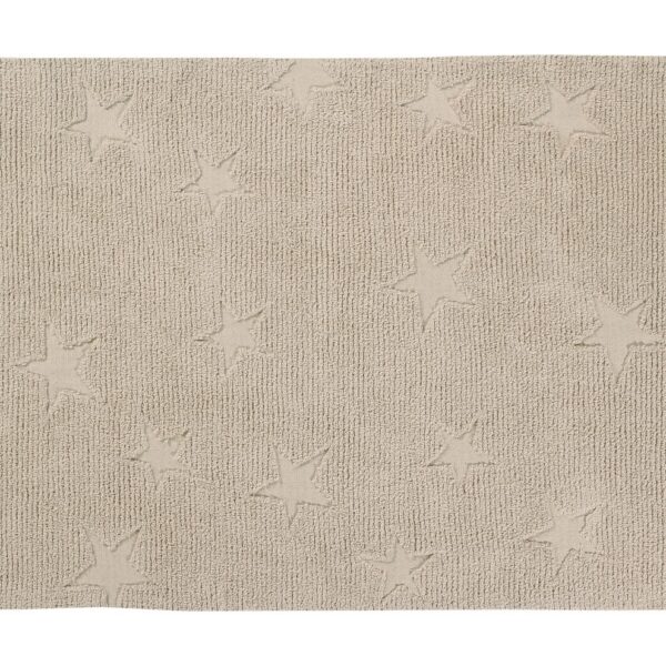 Dywan bawełniany Hippy Stars Natural 120 x 175 cm