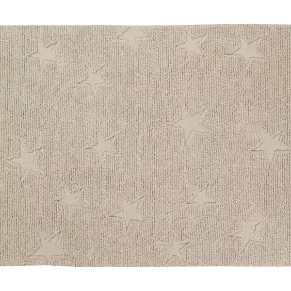 Dywan bawełniany Hippy Stars Natural 120 x 175 cm