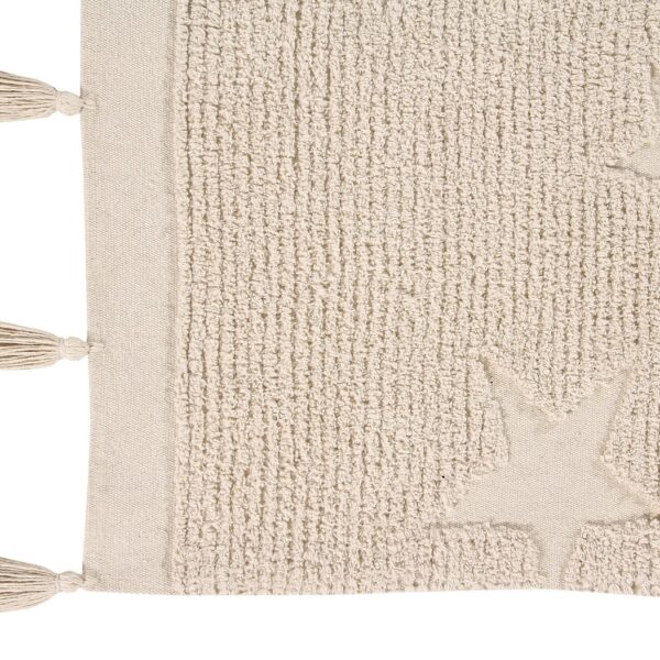 Dywan bawełniany Hippy Stars Natural 120 x 175 cm