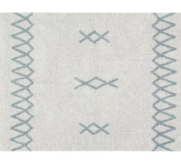 Dywan bawełniany Atlas Natural Vintage Blue 120 x 160 cm