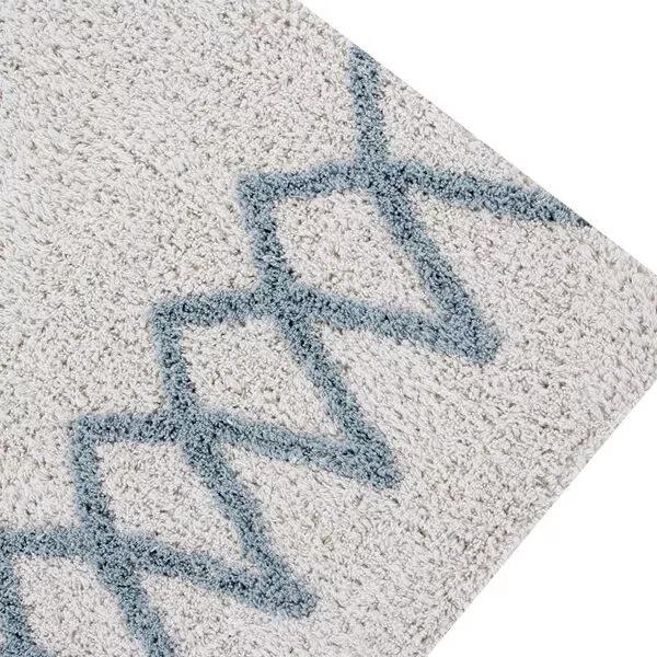 Dywan bawełniany Atlas Natural Vintage Blue 120 x 160 cm