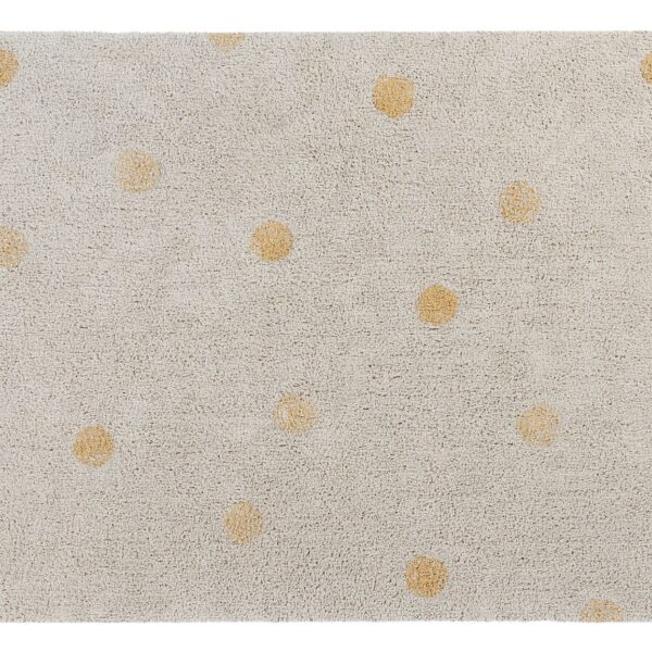 Dywan bawełniany Hippy Dots Natural Honey 120 x 160 cm