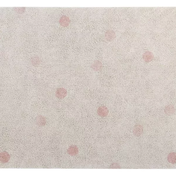 Dywan bawełniany Hippy Dots Natural Vintage Nude 120 x 160 cm