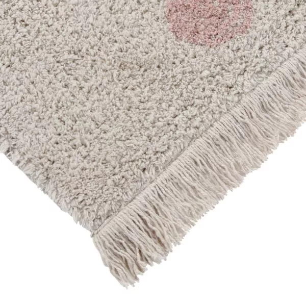 Dywan bawełniany Hippy Dots Natural Vintage Nude 120 x 160 cm