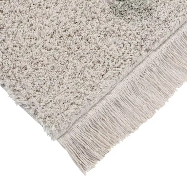 Dywan bawełniany Hippy Dots Natural Olive 120 x 160 cm