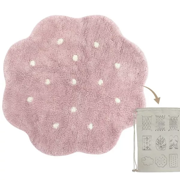 Dywan Bawełniany Mini Biscuit Vintage Nude 90x90 cm Lorena Canals