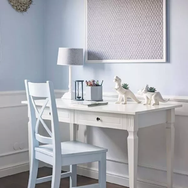 Biurko Ines Elegant White – Śnieżnobiała Elegancja