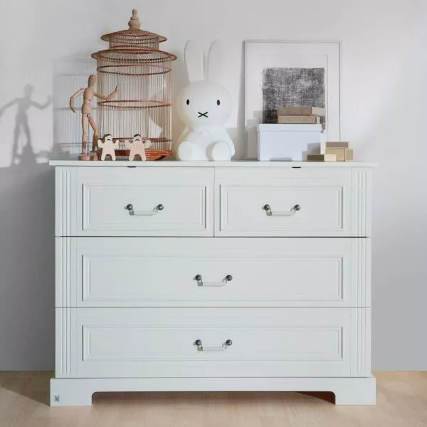 Ines elegant white komoda 4- szufladowa