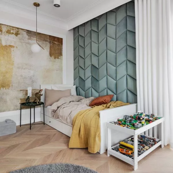 Ines elegant white łóżko 90x200 z szufladą