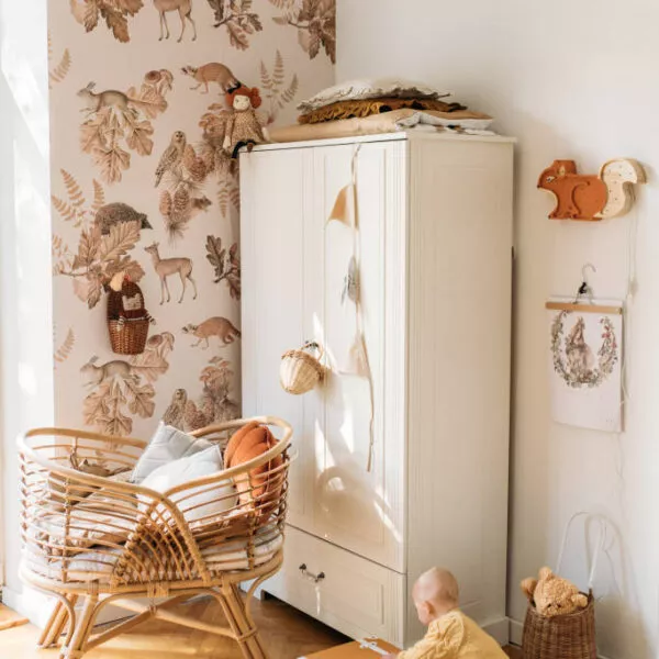 Ines elegant white szafa 2-drzwiowa