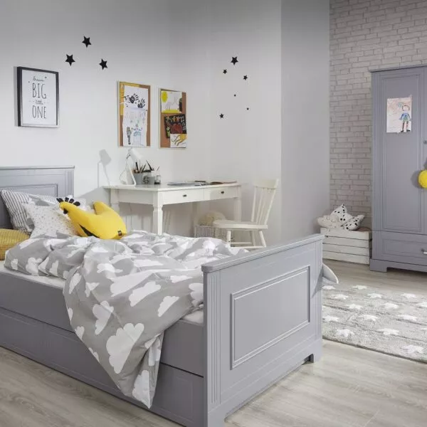 Ines neutral gray szafa 2-drzwiowa tall