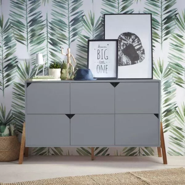 Lotta gray komoda 6-szufladowa
