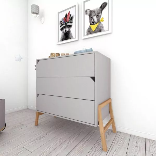 Lotta gray komoda 3-szufladowa