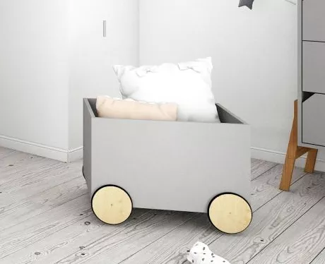 Lotta gray skrzynia na kółeczkach