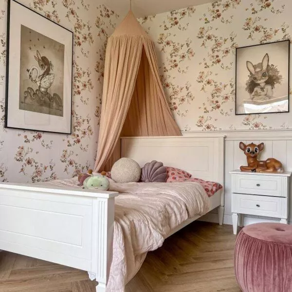 Ines elegant white łóżko 120x200