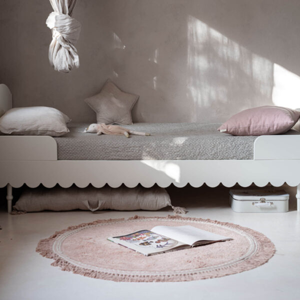 Łóżko 90 x 200 cm biały- Babushka