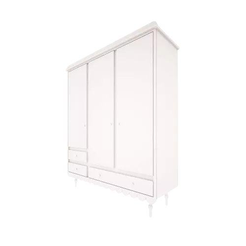 Szafa trzydrzwiowa biały- Babushka