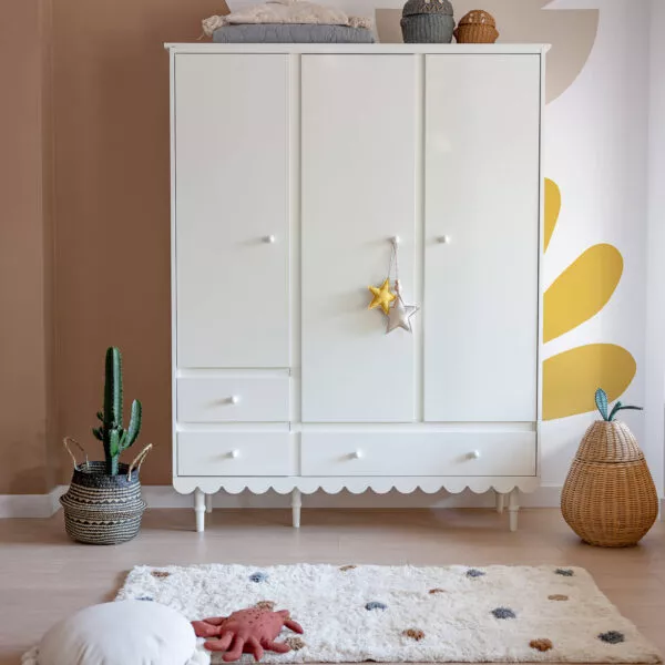 Szafa trzydrzwiowa biały- Babushka