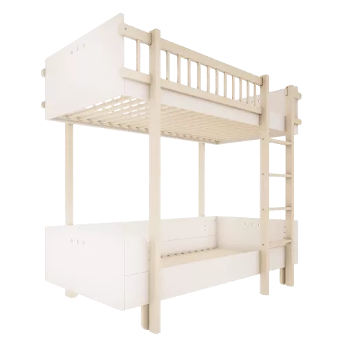 Łóżko dwupiętrowe białe- Basic