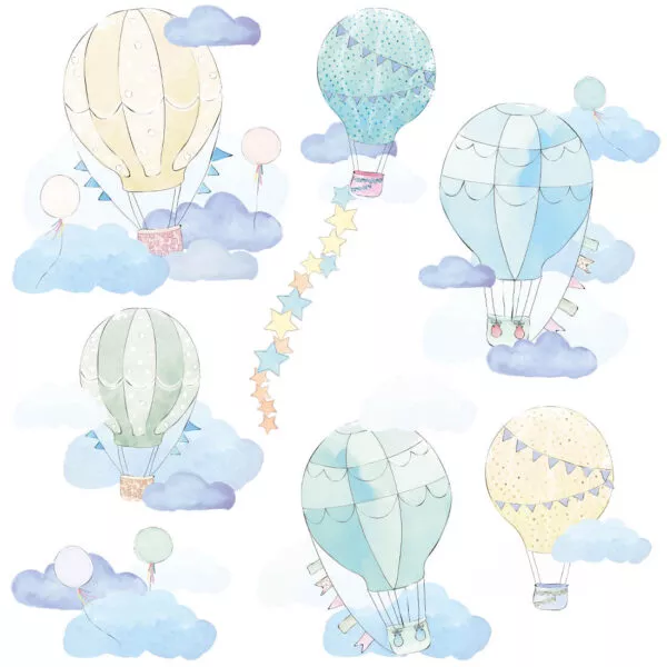 Balony miętowe – Naklejki na ścianę