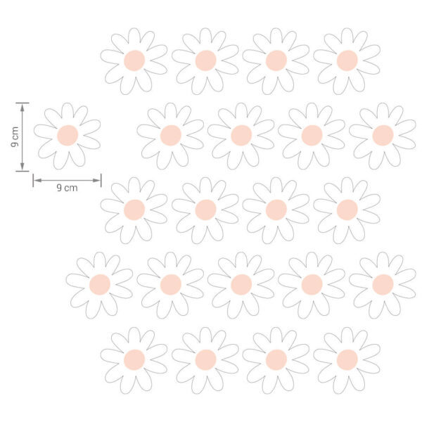 Stokrotki VII – Naklejki na ścianę