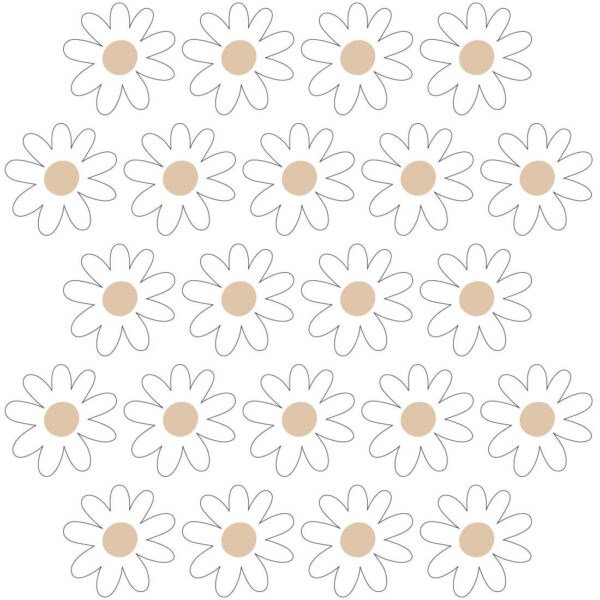 Stokrotki VI – Naklejki na ścianę