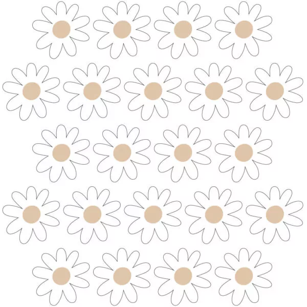 Stokrotki VI – Naklejki na ścianę