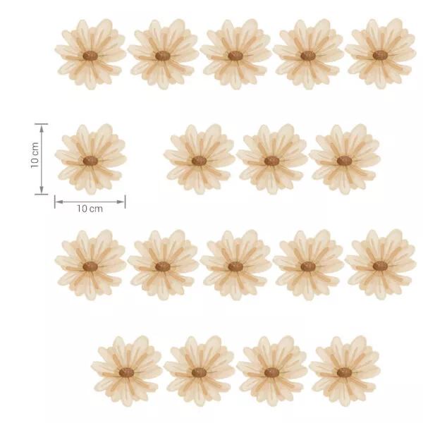 Stokrotki boho – Naklejki na ścianę